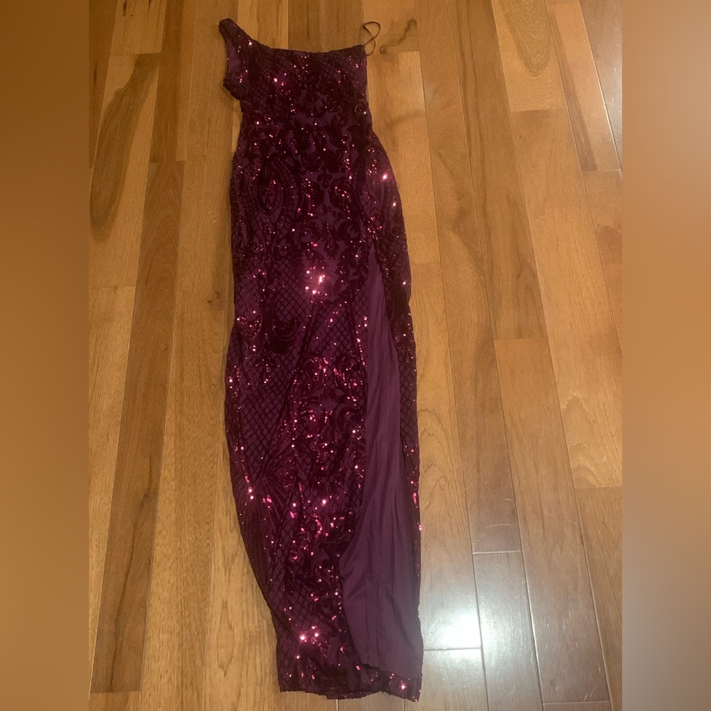 Long red formal dress
